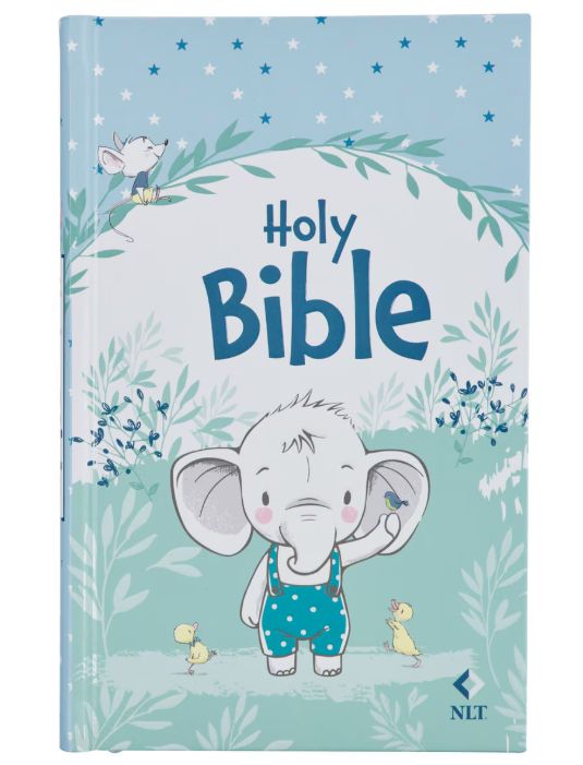 Blue Hardcover NLT Keepsake Bible for Boys