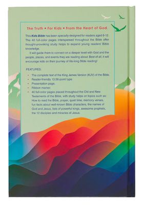 Colorful Hardcover Kid's King James Version Bible