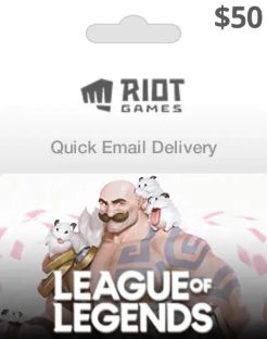 League of Legends Game Cards USD 50