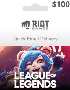 League of Legends Game Cards USD 100