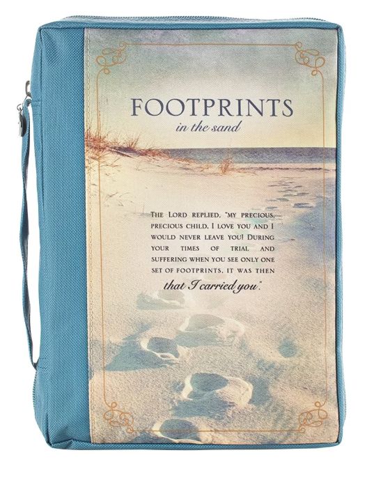 Footprints Poly-canvas Value Bible Cover