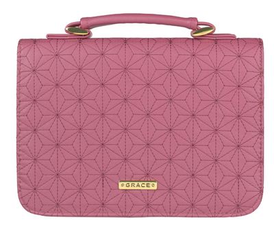 Grace Dusty Rose Pink Faux Leather Fashion Bible Cover