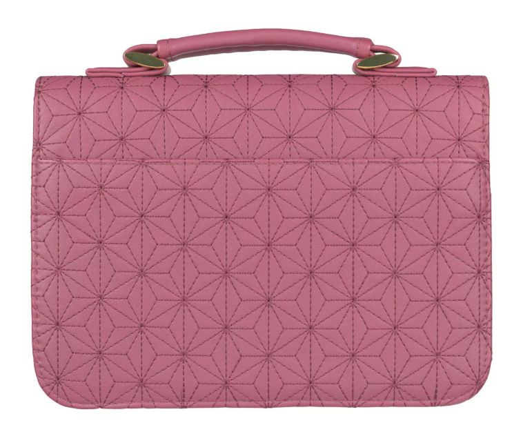 Grace Dusty Rose Pink Faux Leather Fashion Bible Cover