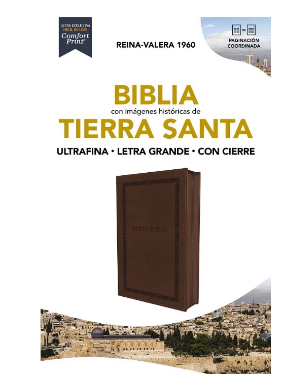 Biblia Reina-Valera 1960, Tierra Santa, Letra grande, Leathersoft