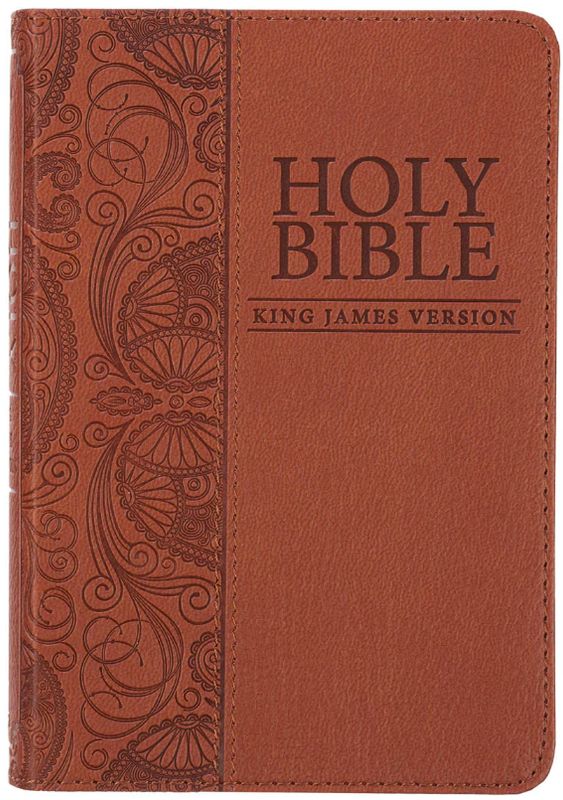 Toffee Brown Faux Leather King James Version Pocket Bible