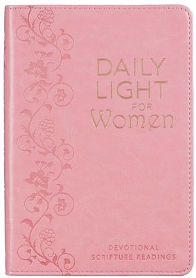 Daily Light for Women Pink Faux Leather Devotional