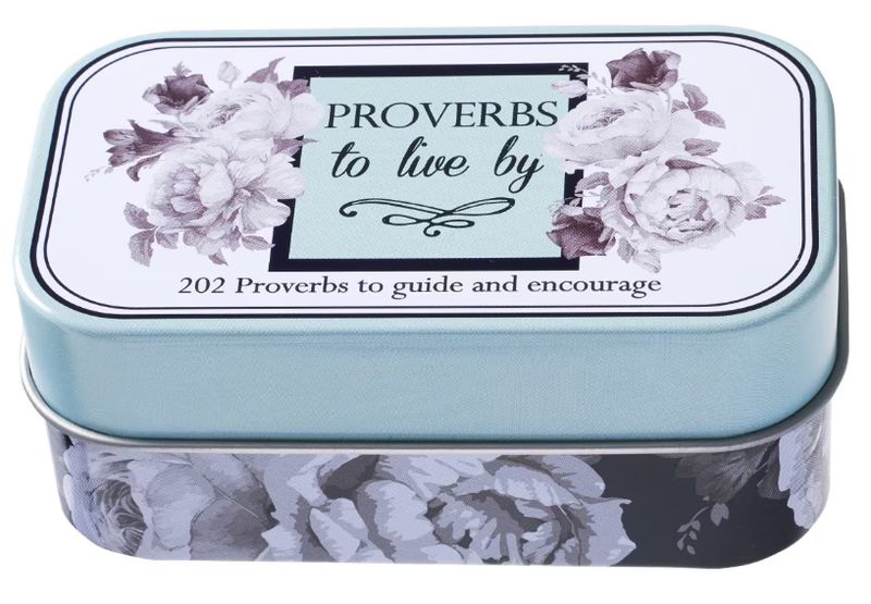 Proverbs to Live By Scripture Promise Cards in a Gift Tin