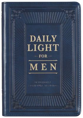 Daily Light for Men Blue Faux Leather Devotional