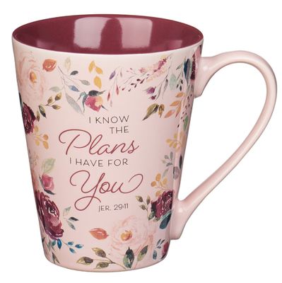 The Plans I Have for You Plum Floral Ceramic Coffee Mug – Jeremiah 29:11