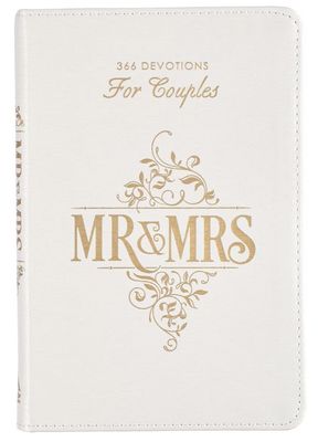 Mr. &amp; Mrs. 366 Devotions for Couples White Faux Leather Devotional