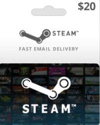 Steam Game Cards USD 20