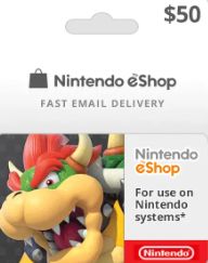 Nintendo eShop Game Cards USD 50