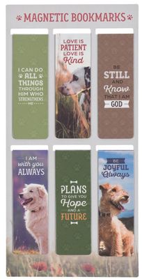 Pawsitive Encouragement Magnetic Bookmark Set