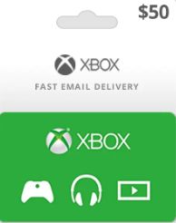 XBOX Game Cards USD 50
