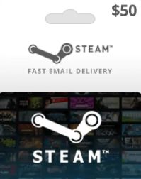 Steam Game Cards USD 50