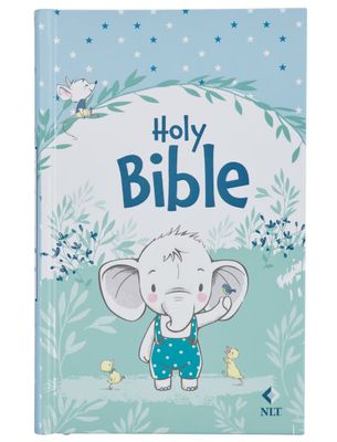 Blue Hardcover NLT Keepsake Bible for Boys