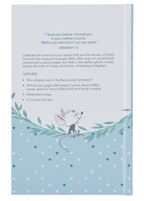 Blue Hardcover NLT Keepsake Bible for Boys