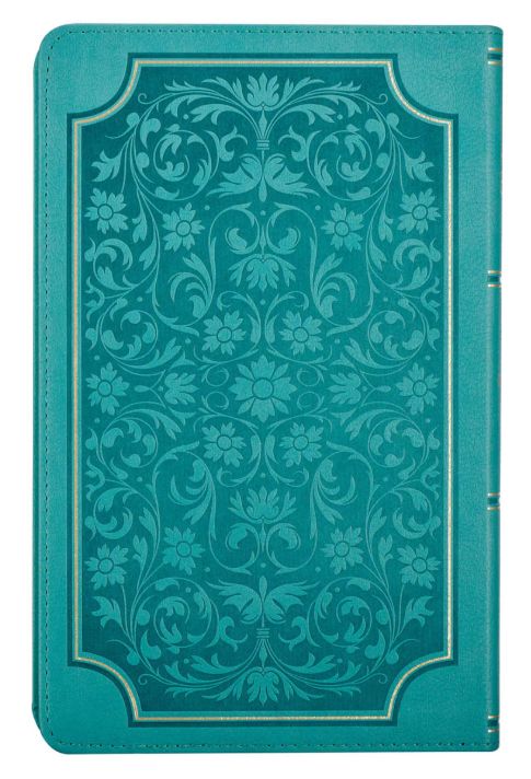 Teal Faux Leather Giant Print Standard-size King James Version Bible with Thumb Index