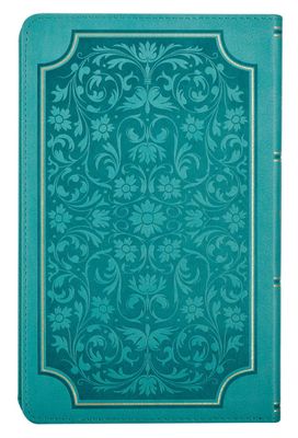 Teal Faux Leather Giant Print Standard-size King James Version Bible with Thumb Index