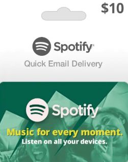 Spotify Gift Card USD 10