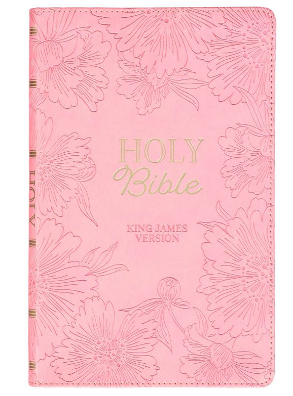Blossom Pink Faux Leather Gift Edition King James Version Bible