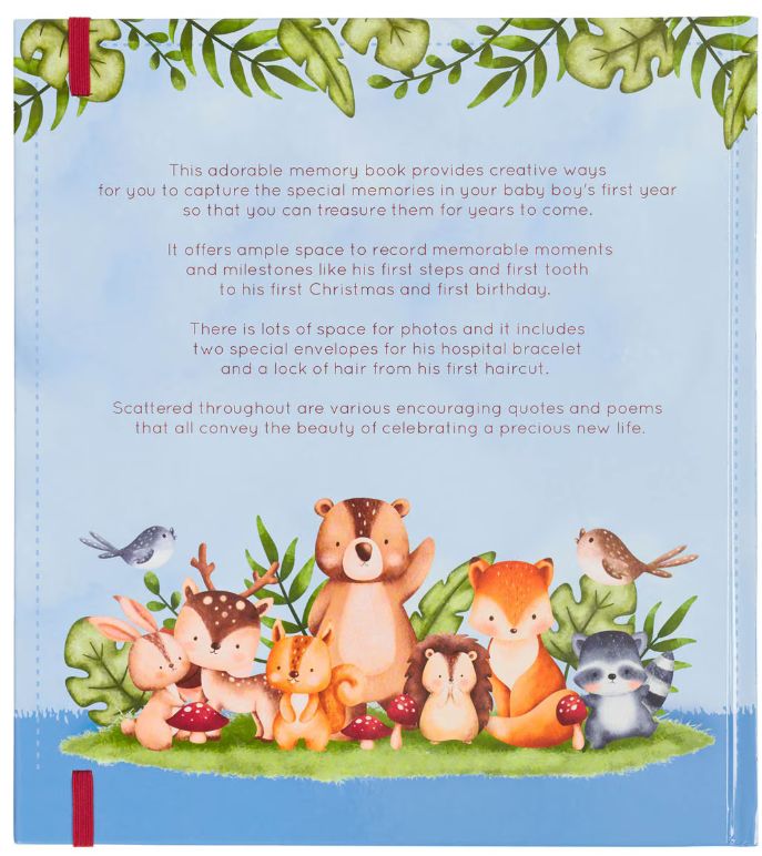 My First Year Hardcover Memory Book for Baby Boys