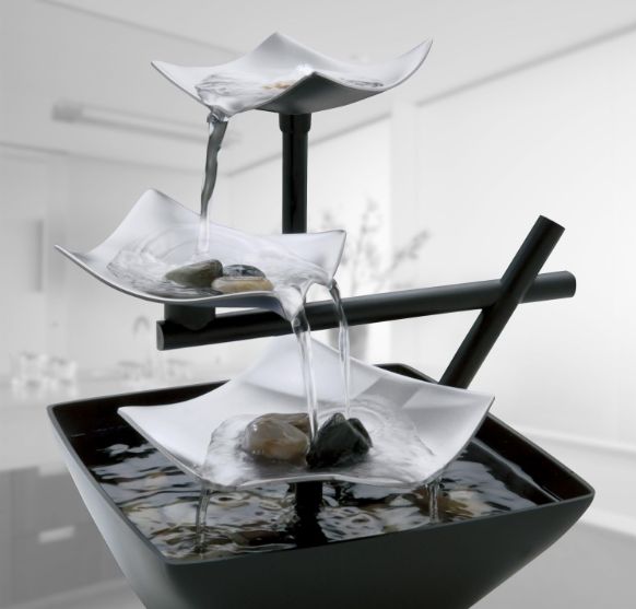 Homedics Tabletop Water Fountain, Home Décor Soothing Sound Machine