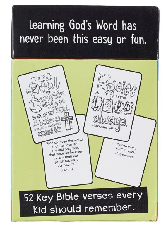 52 Bible Memory Verses Every Kid Should Know Coloring Cards for Kids