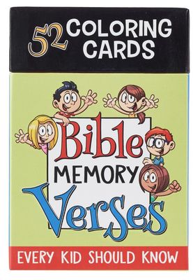 52 Bible Memory Verses Every Kid Should Know Coloring Cards for Kids