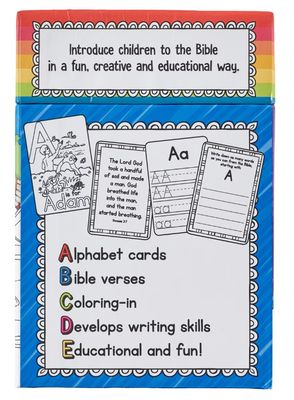 52 ABC Bible Fun Coloring Cards for Kids