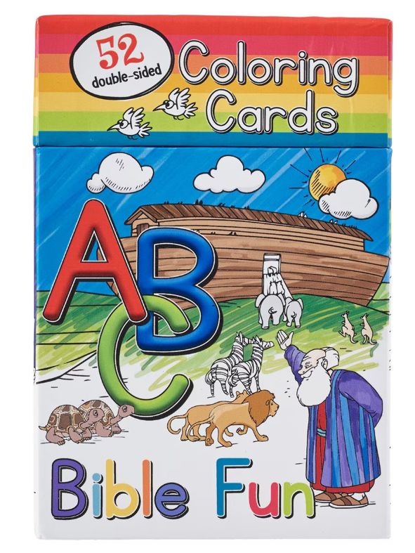 52 ABC Bible Fun Coloring Cards for Kids