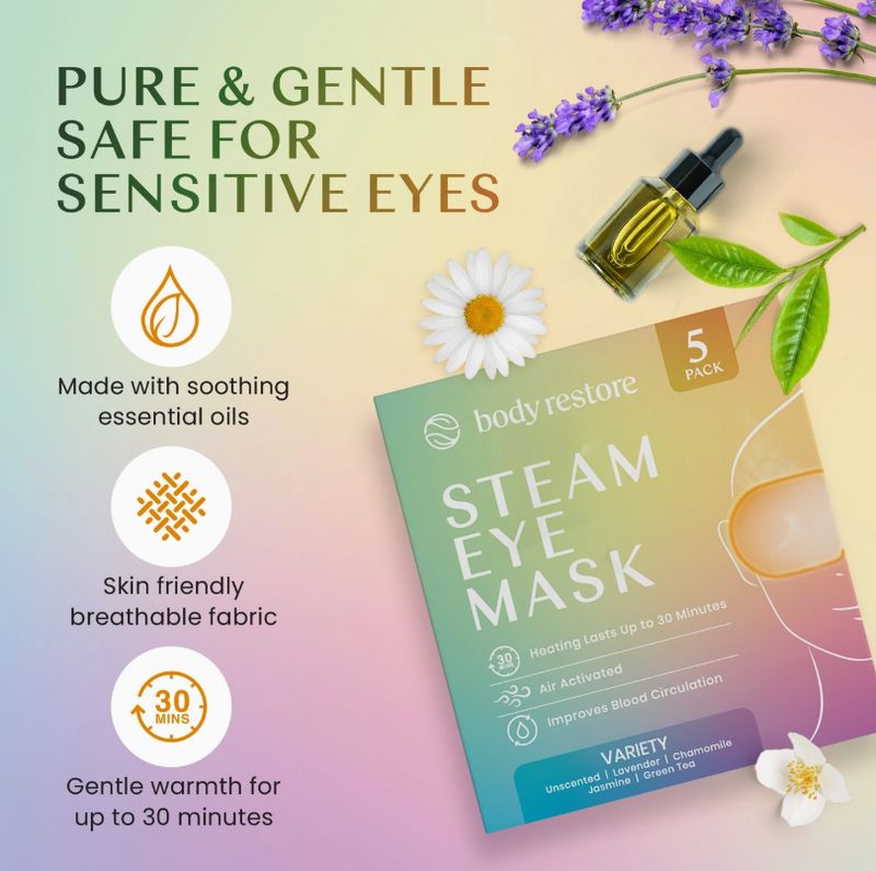 Body Restore Steam Eye Mask - Variety 5 Pack