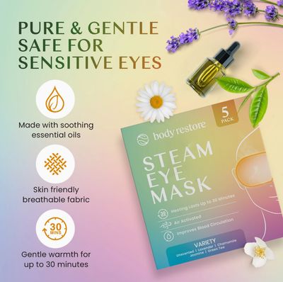 Body Restore Steam Eye Mask - Variety 5 Pack