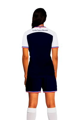 Ensemble/Conjunto - Bleu marine et blanc - 100% microfibres polyester - Femme/Mujer