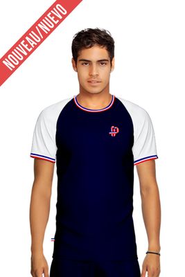 Maillot/Polo - Bleu marine et blanc - Homme/Hombre