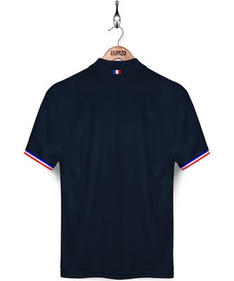 Polo camisero - bleu marine - 100% coton/algodón - Femme/Mujer