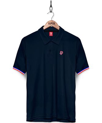 Polo camisero - bleu marine - 100% coton/algodón - Homme/Hombre