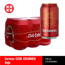 CLUB COLOMBIA ROJA LATA X6