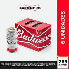 BUDWEISER LATA X6