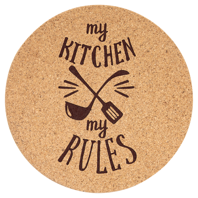 7 1/2&quot; Round Cork Trivet (set of 4)