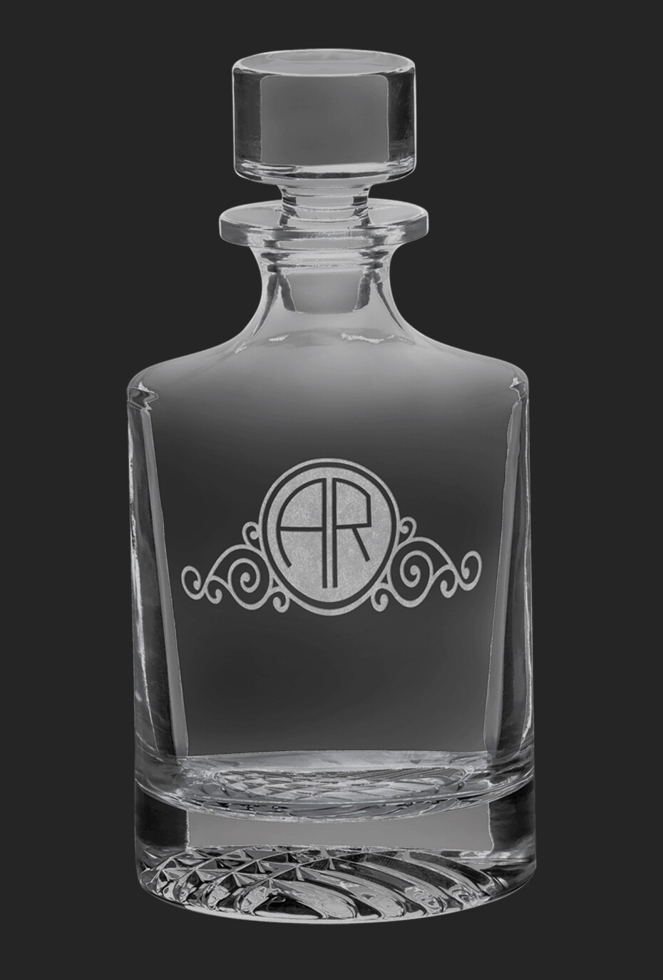 850ml Round Glass Decanter with Gift Box