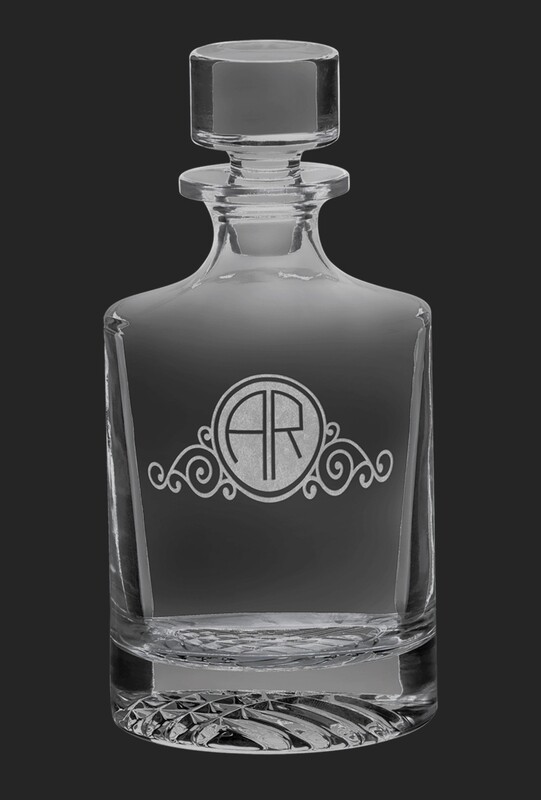 850ml Round Glass Decanter with Gift Box