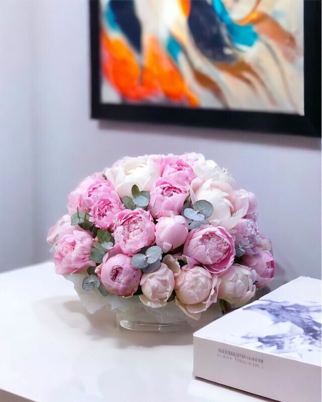 Peonies & Eucalyptus