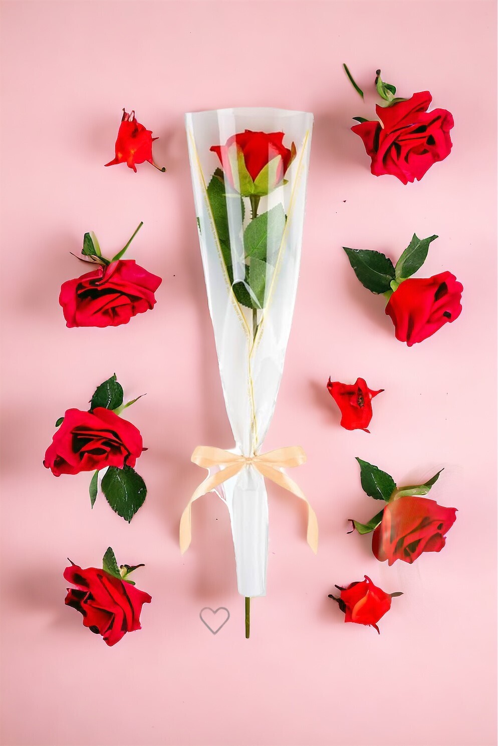 100 Individually Wrapped Roses?