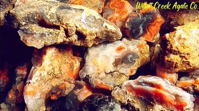 Rosebud Agate Rough - 3 LB Tumbler Pack Rosebud Agate Rough - 3 LB Tumbler Pack