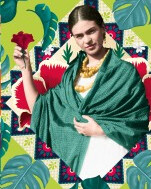 NB Frida Kahlo Mni in Shawl Palm Leaves