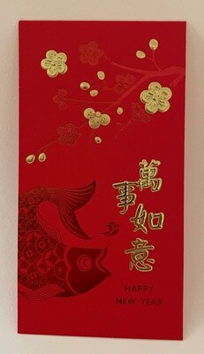 Chinese New Year Gift Envelope - Diving Carp
