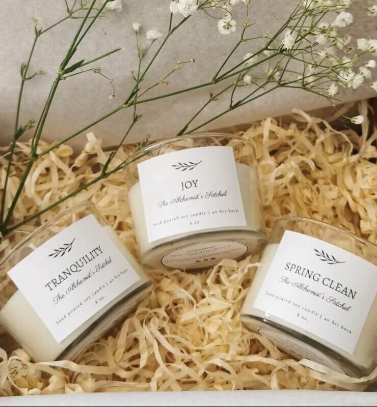 GF Set of 3 Candles, SCENTS: SPRING CLEAN/JOY/TRANQUILITY