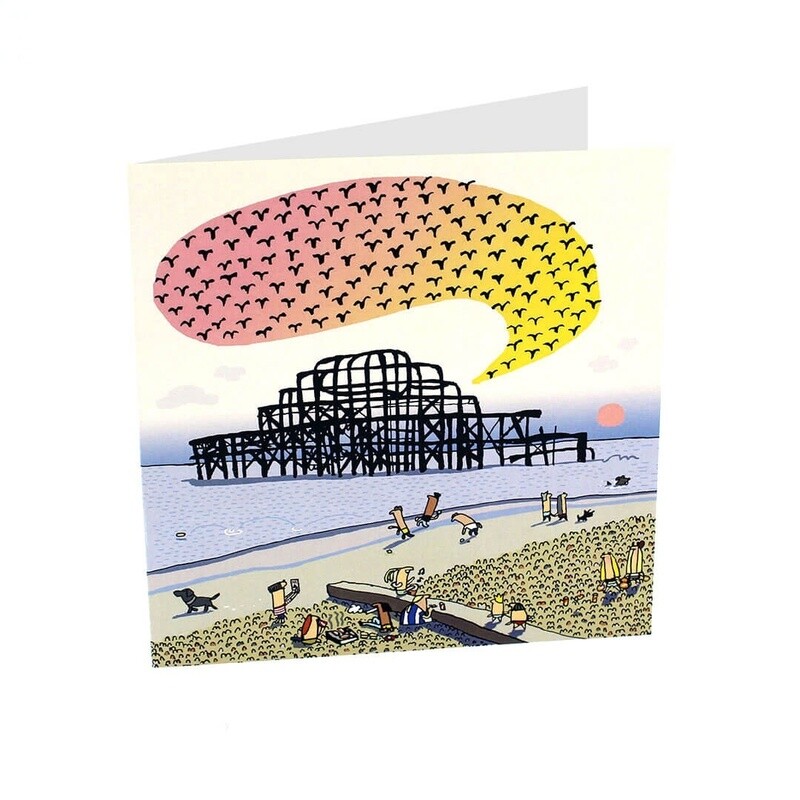 Lisa Holdcroft West Pier Greeting Card