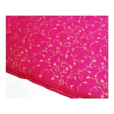 Lokta Cerise Paisley Wrapping Paper